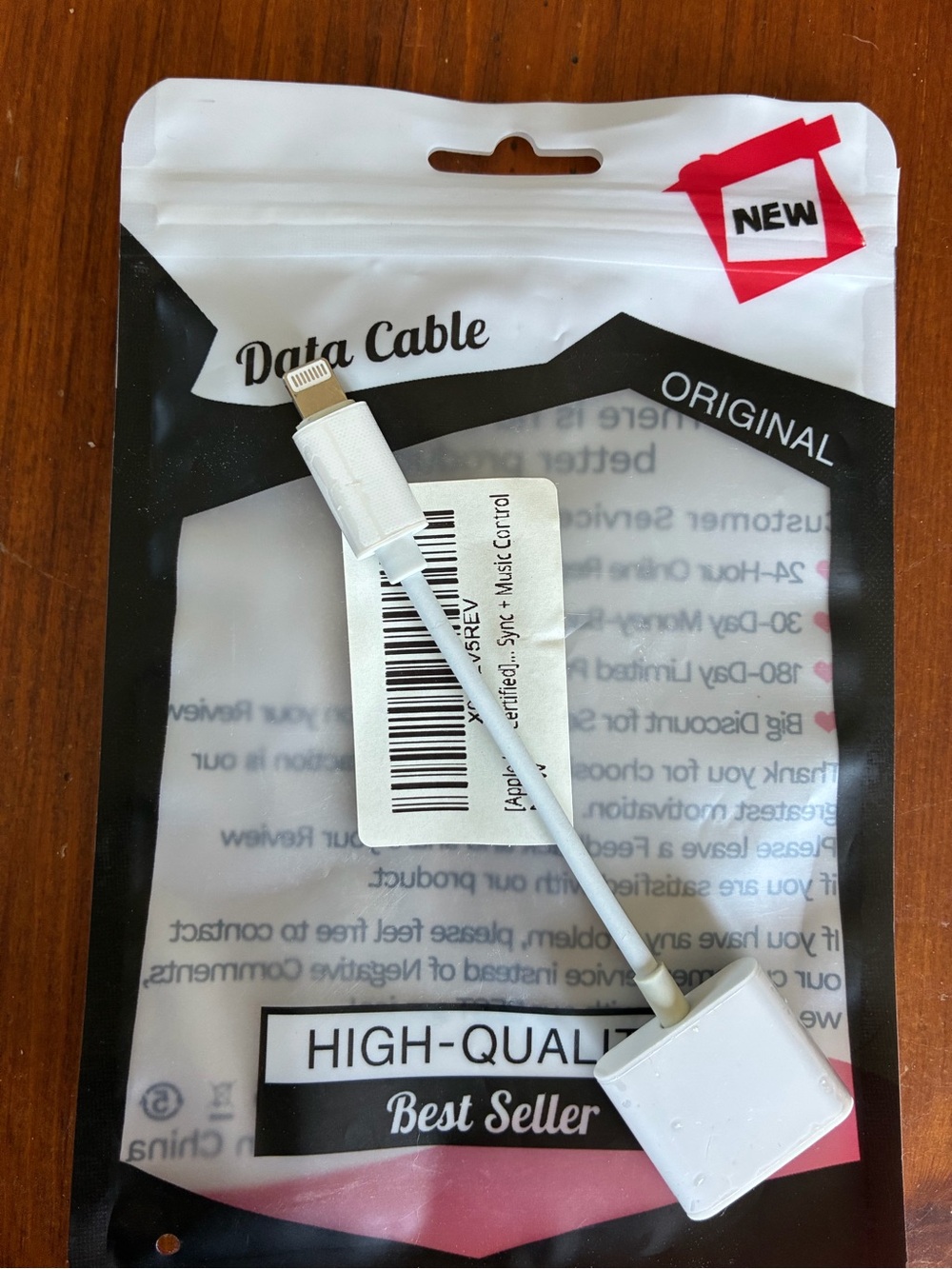 2 Lightning to 30-Pin Adapter Cable - White